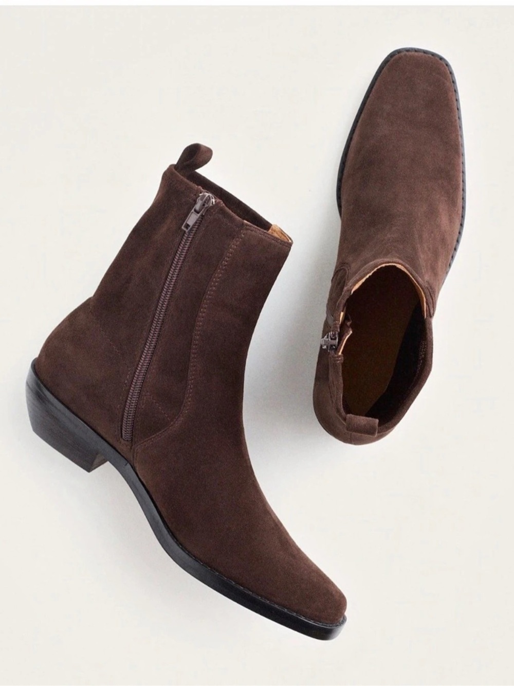 Madewell Idris Ankle Boot Brown Genuine Suede